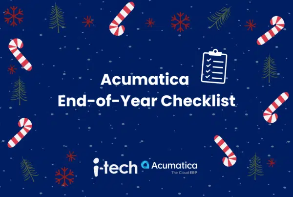 Acumatica checklist